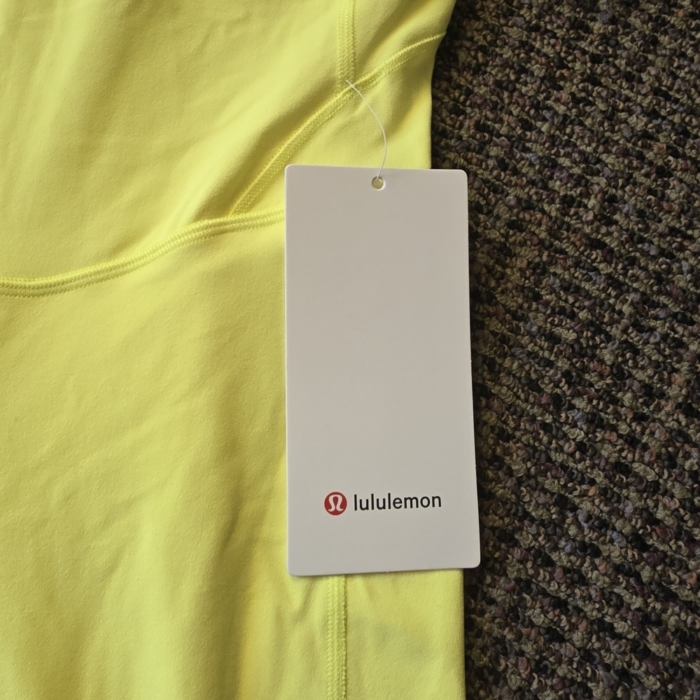 Lululemon Athletica Bright Yellow Sleeveless Top - Picture 3 of 8